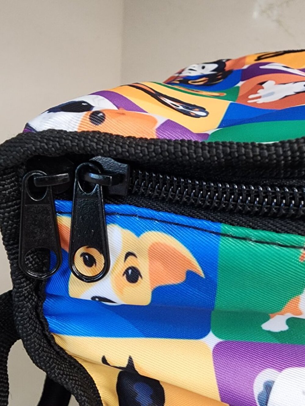 Pop Art Dog Breeds Insulated Lunch Bag Colorful Puppy Print Cooler Tote - Picture 5 of 15